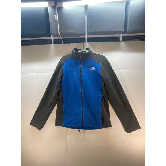 Mens Size Small The North Face Fleece Jacket Coat Blue Grey - Picture 2 of 15